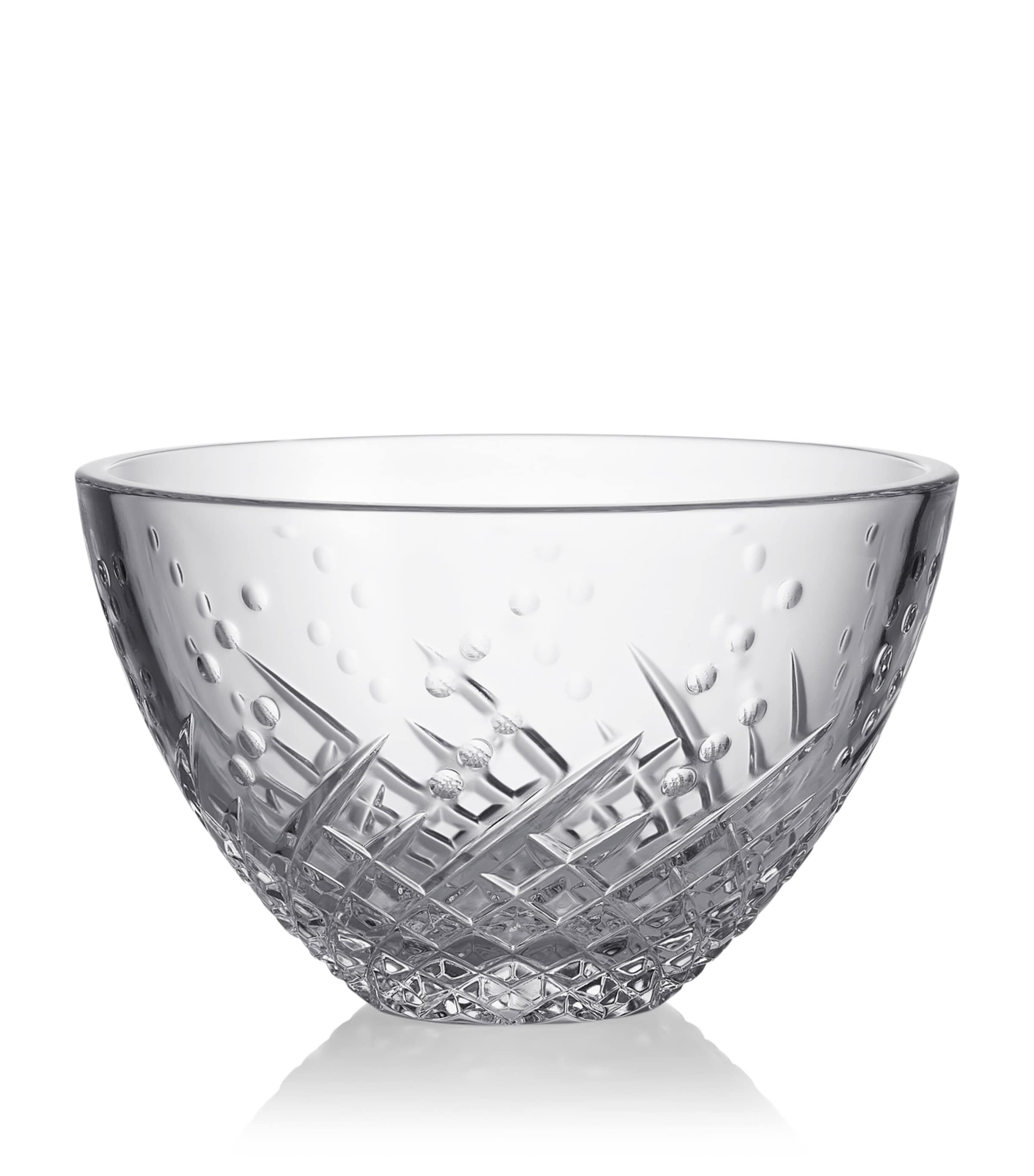 Waterford crystal bowl with karo and olive cut patterns, 15cm (British brand)