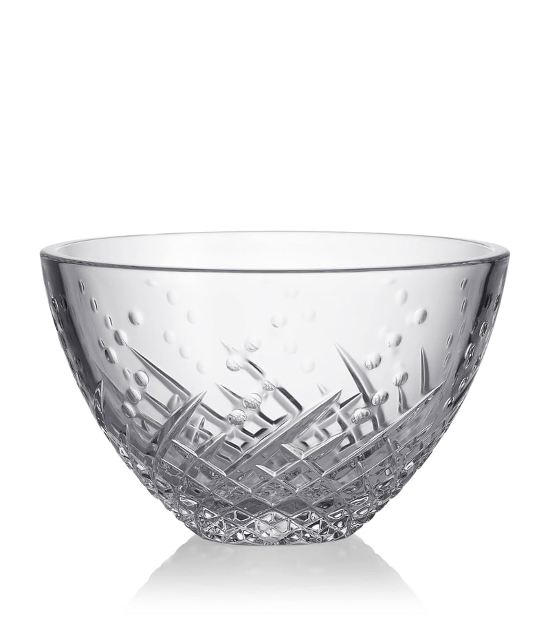 Waterford crystal bowl with karo and olive cut patterns, 15cm (British brand)