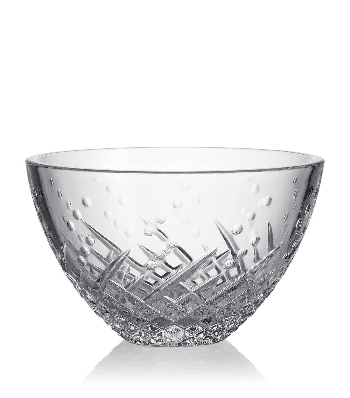 Waterford crystal bowl with karo and olive cut patterns, 15cm (British brand)