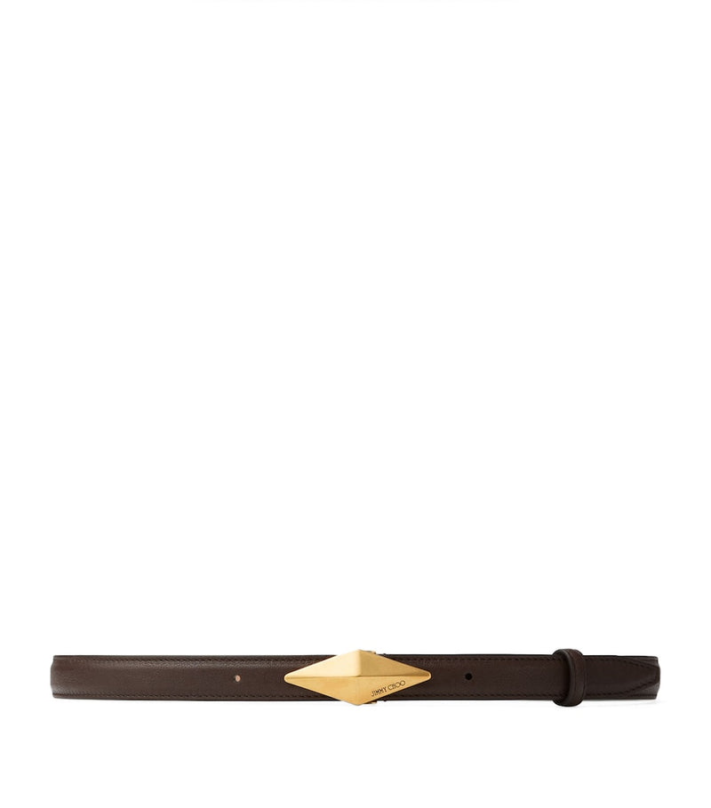 Jimmy Choo diamond clasp belt in calf leather, UK version