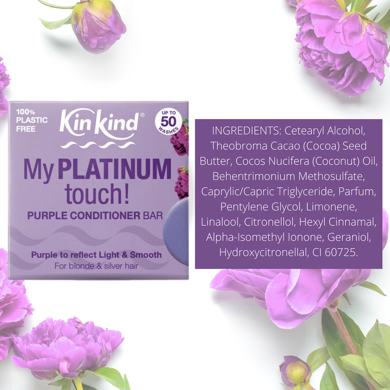 KinKind purple conditioner bar 40g, UK version