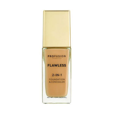 Superdrug Profusion Cosmetics Flawless 2-IN-1 Foundation Golden Tan- Buy online at McGrocer