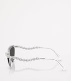 Swarovski metal cat eye sunglasses 0SK7030 (British brand)