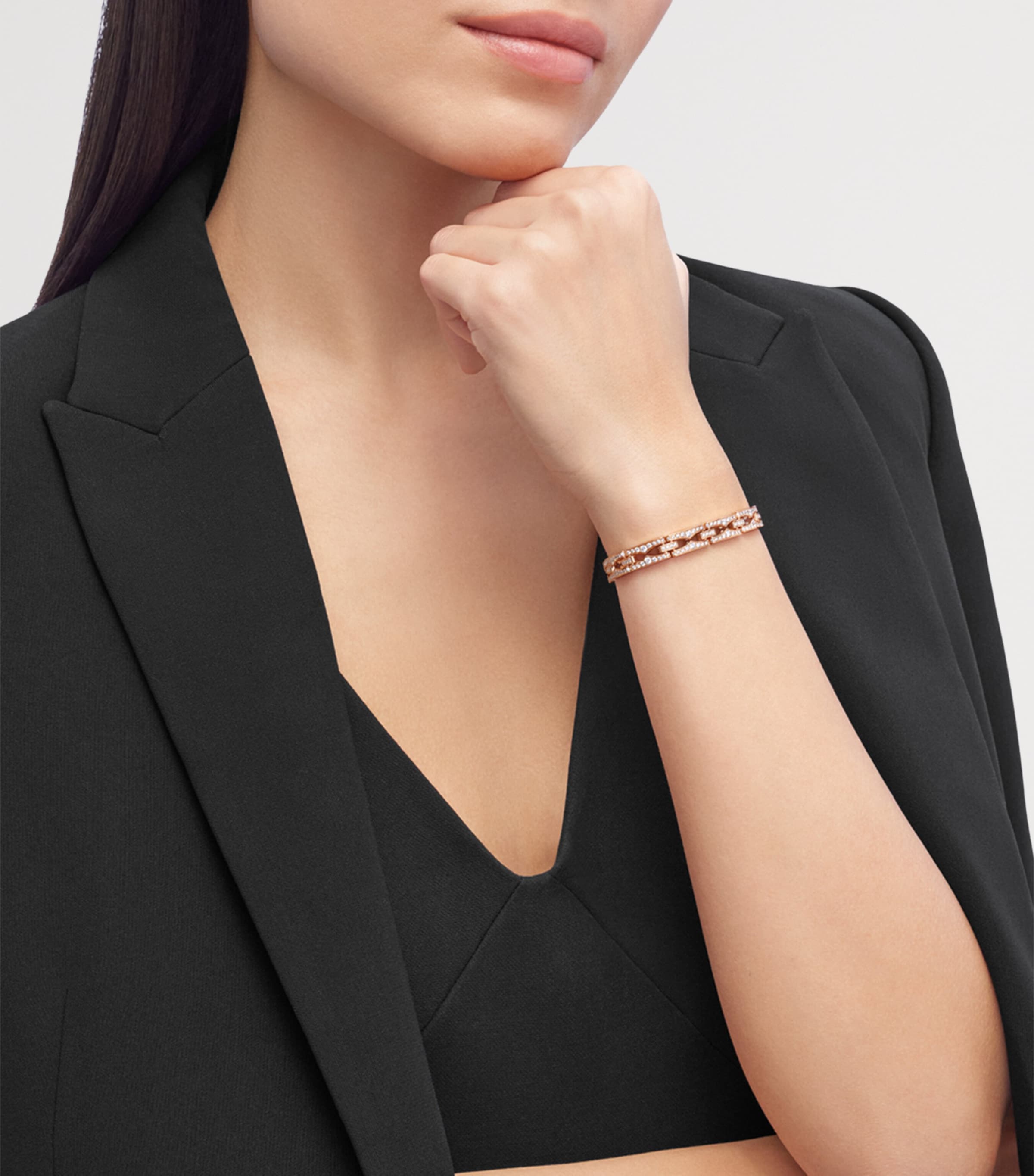 Bvlgari B.zero1 Rock rose gold diamond bracelet, UK version