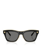 Lunettes de soleil Versace Square Medusa monture en métal doré, version UK