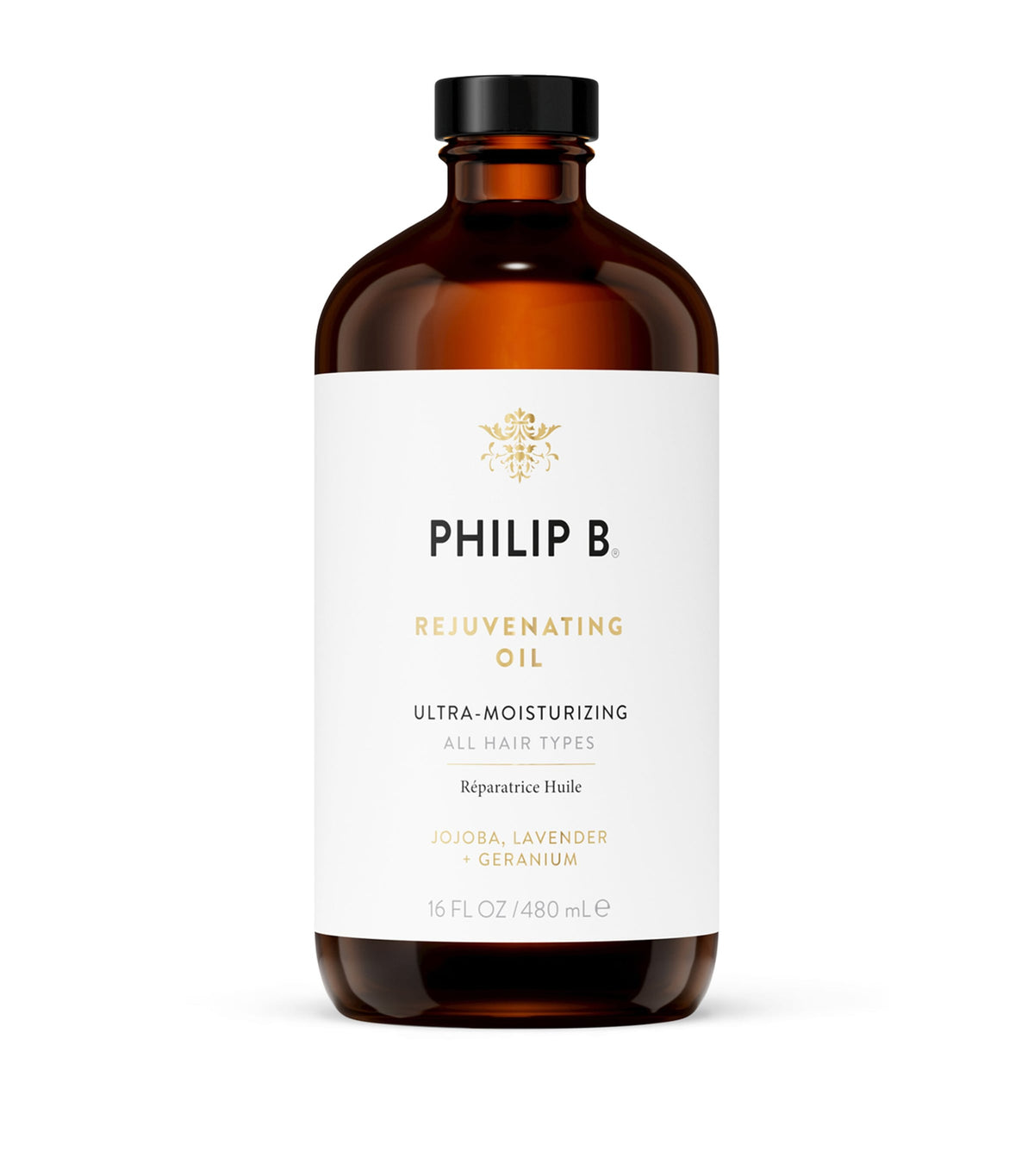 Philip B Rejuvenating Hair Oil 480ml, imported from the UK