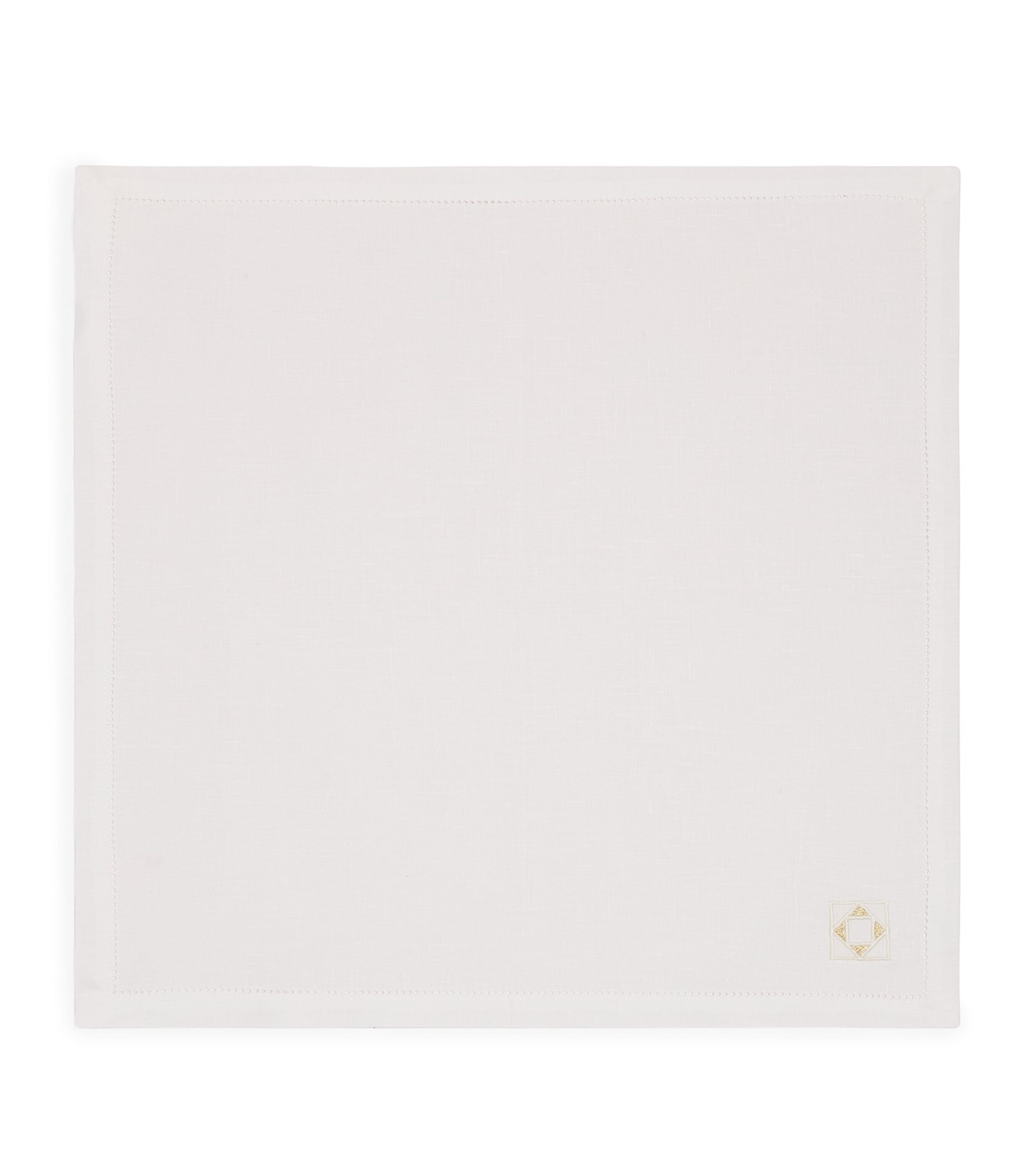 Dea Linen Embroidered Liri Napkin 45cm x 45cm - British product