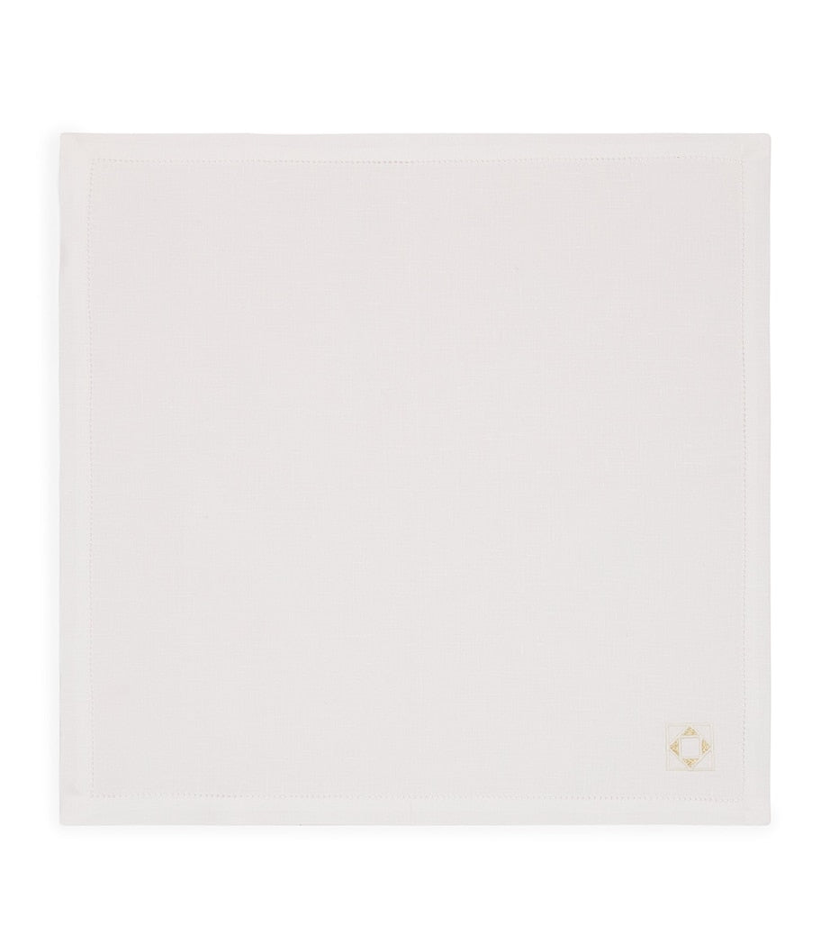 Dea Linen Embroidered Liri Napkin 45cm x 45cm - British product