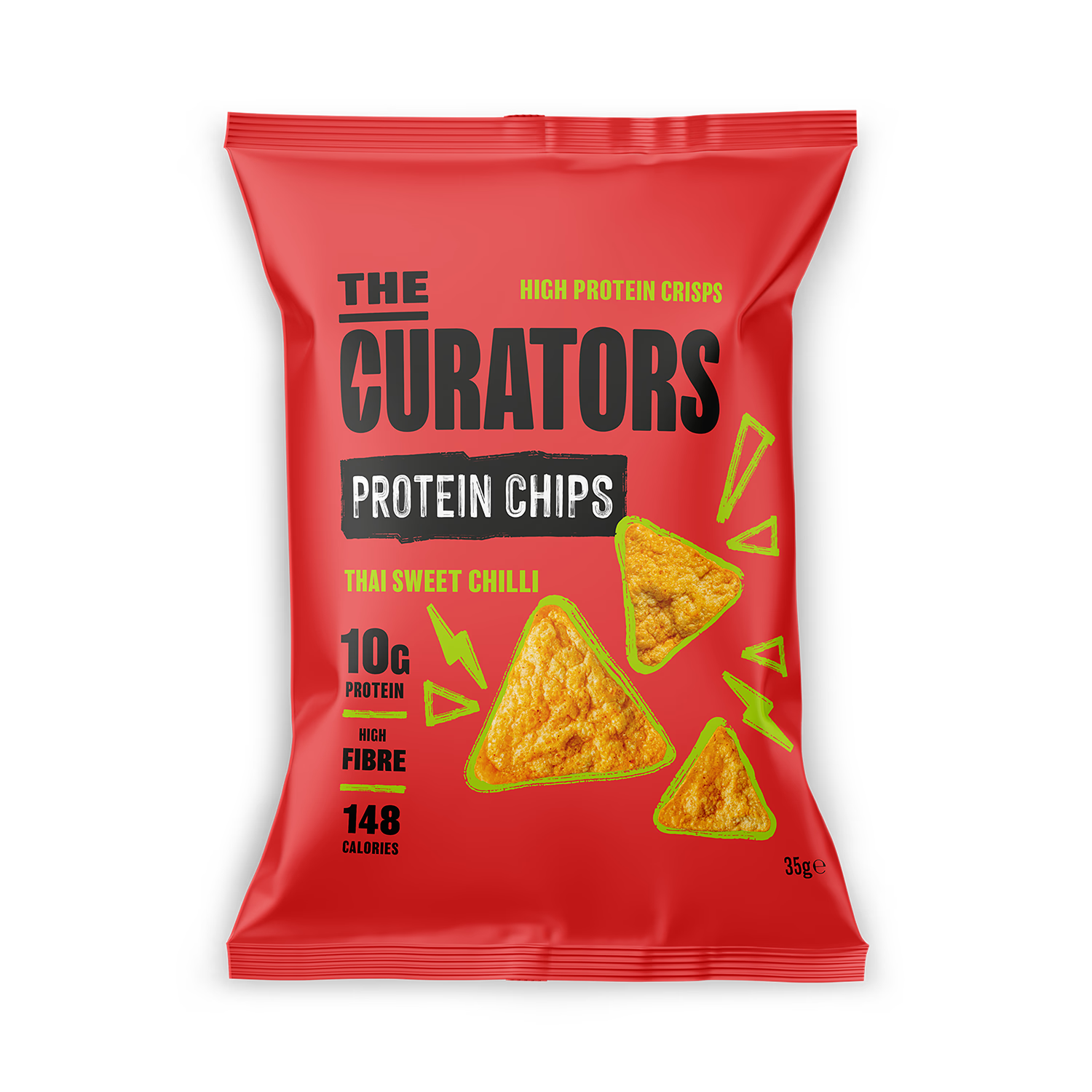 The Curators Thai Sweet Chilli high protein chips 35g - British product
