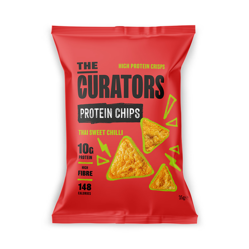 The Curators Thai Sweet Chilli high protein chips 35g - British product