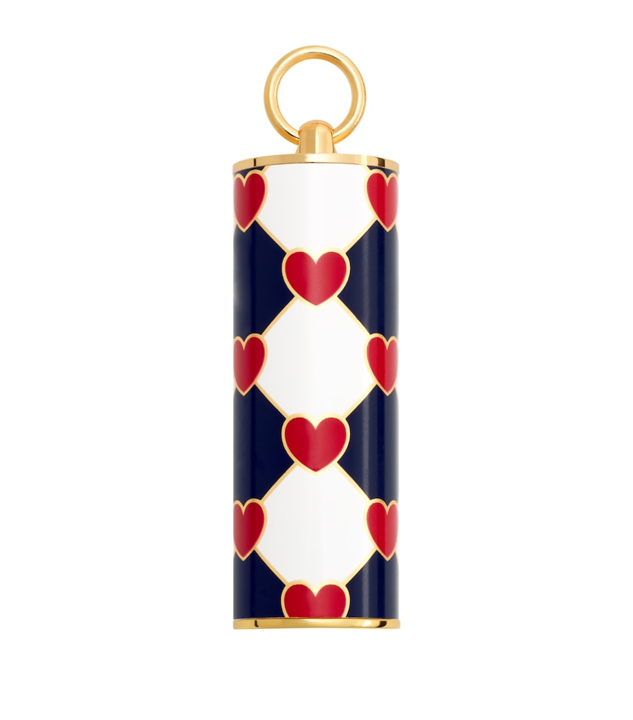 Carolina Herrera heart print lipstick cap - British product