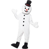 Smiffys snowman mascot costume with large head, imported from the UK