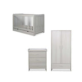 Ickle Bubba Pembrey 3 Piece Furniture Set, Under Drawer and Sprung Mattress - Ash Grey GOODS Boots   