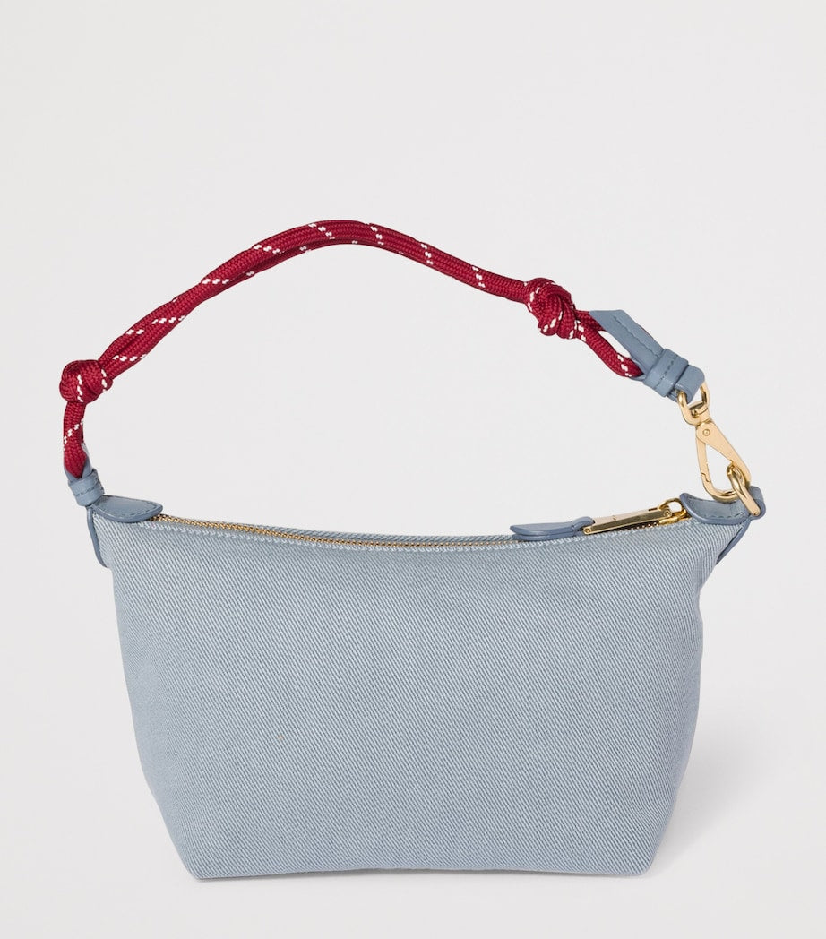 Miu Miu cotton gabardine logo pouch small - British product