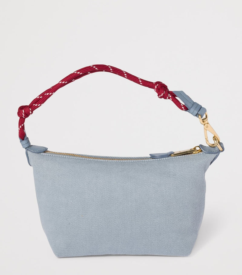 Miu Miu cotton gabardine logo pouch small - British product
