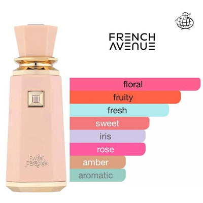 Superdrug French Avenue Sweet Paradise EDP Eau De Parfum 100ml- Kjøp online hos McGrocer