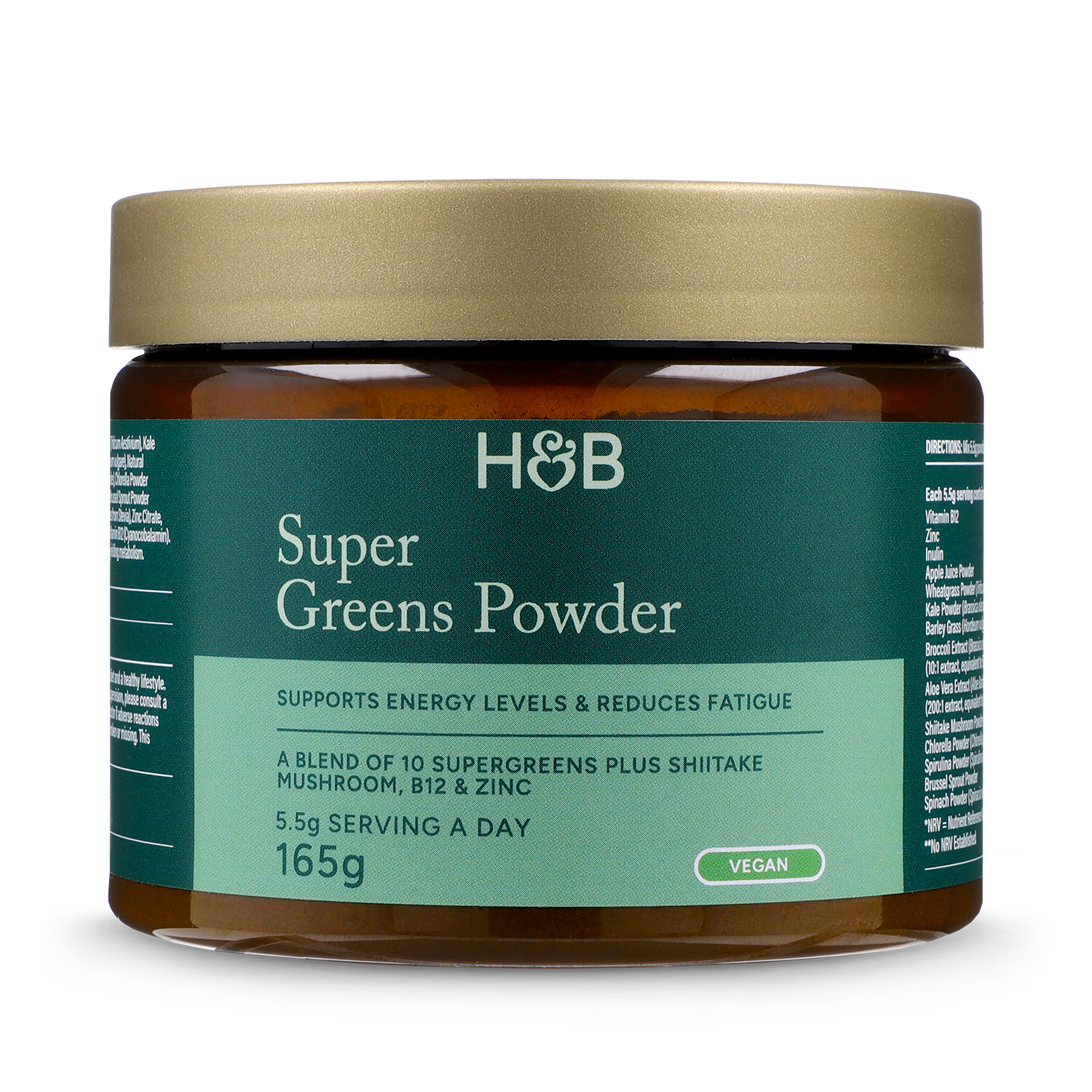 Holland & Barrett Supergreens Powder 165g, UK version