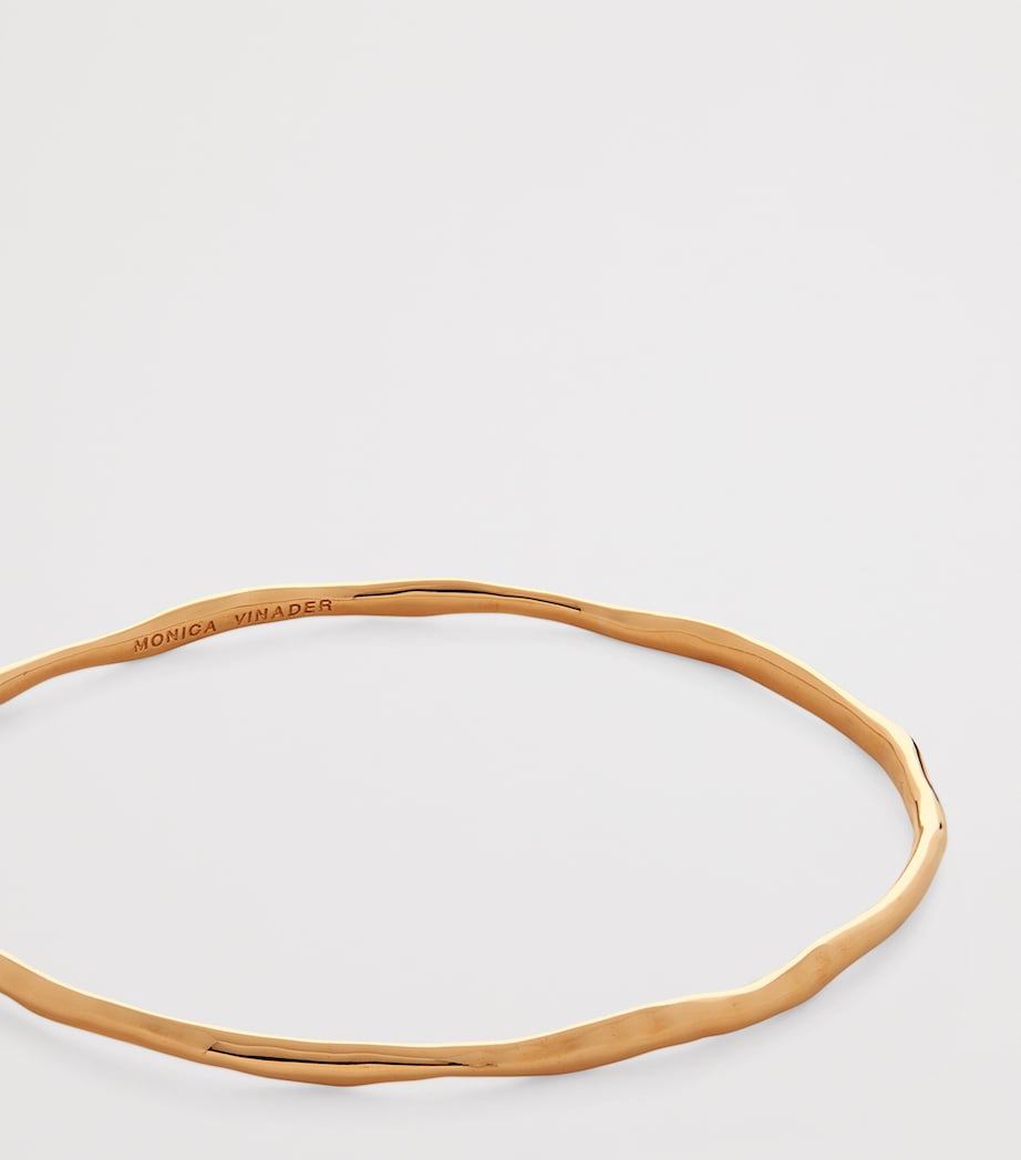 Monica Vinader gold vermeil Siren Muse bangle (British brand)