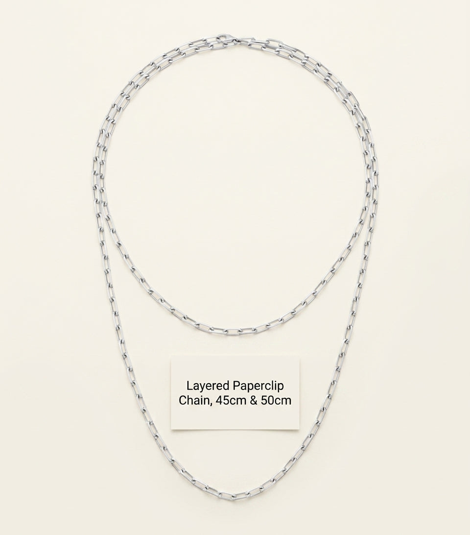 Cartier Santos necklace white gold 94cm (British brand)