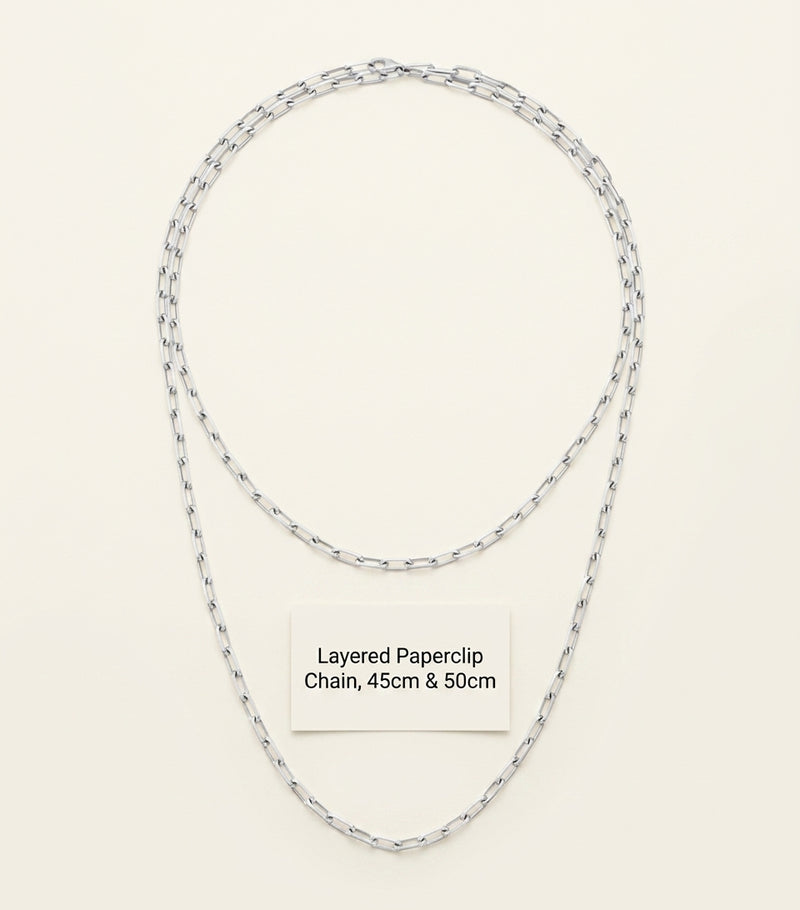 Cartier Santos necklace white gold 94cm (British brand)