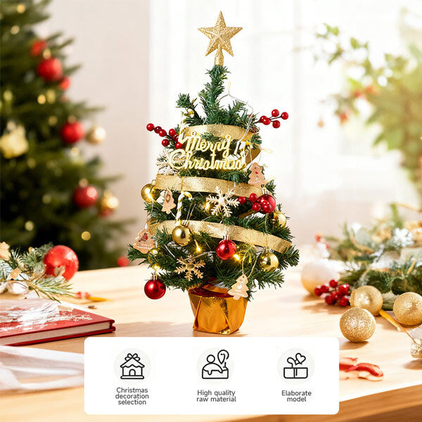 Livingandhome tabletop artificial Christmas tree 61cm - British product