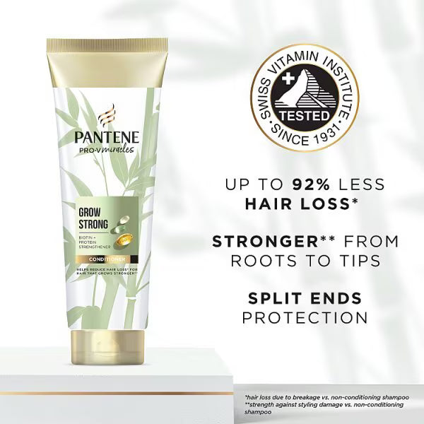 Pantene Grow Strong Hair Conditioner 275ml, imported from the UK