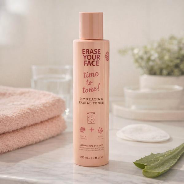 Erase Your Face hydrating facial toner 200ml (British brand)