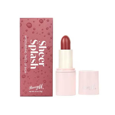 Superdrug Barry M Sheer Splash Tinted Lip Balm Strawberry Soak Lip Balm- Buy online at McGrocer