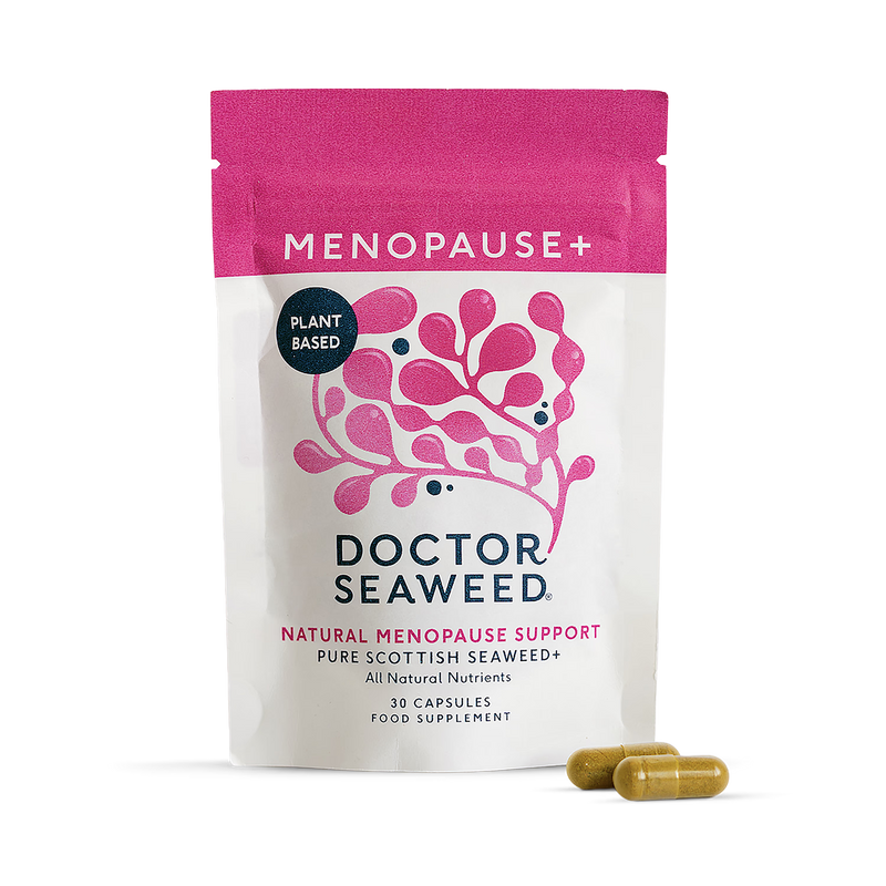 Doctor Seaweed's Menopause+ supplement capsules - British product