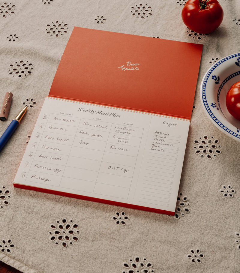 Papier La Dolce Vita meal planner 24cm x 18cm, UK version