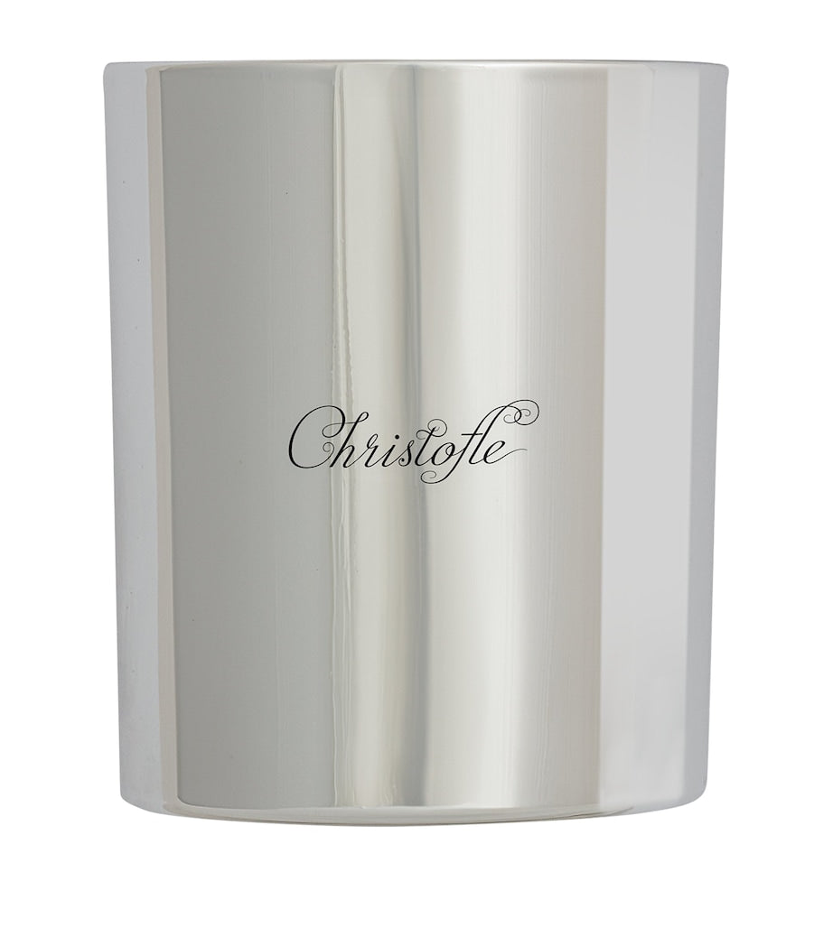 Christofle Miel Argent UNI candle in metallic glass container - British product