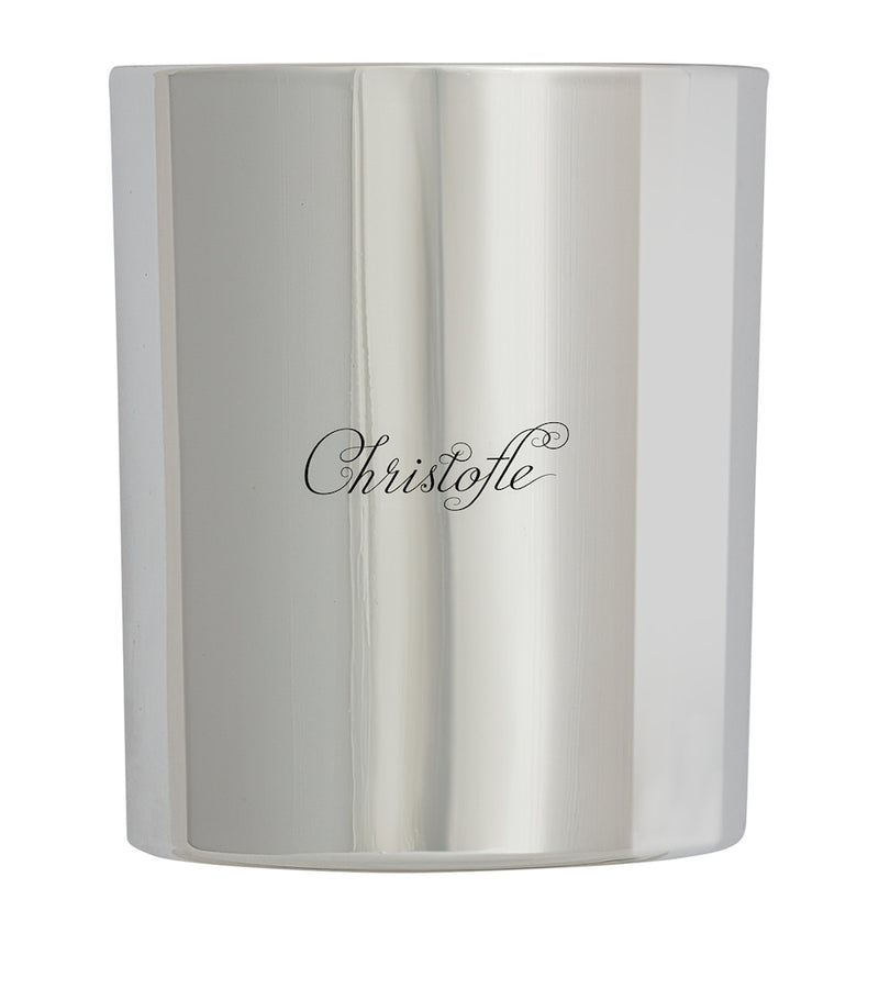 Christofle Miel Argent UNI candle in metallic glass container - British product