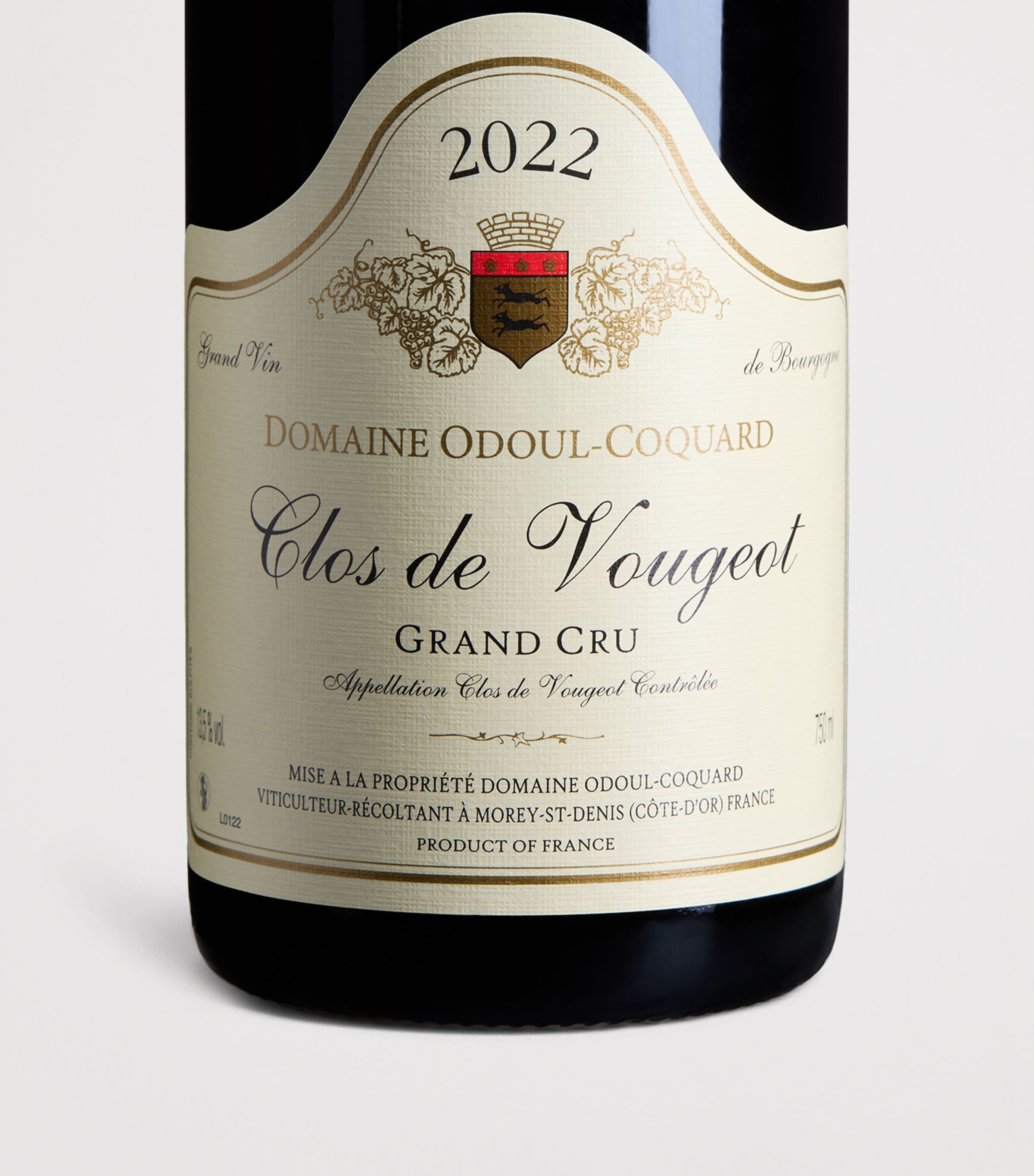 Odoul-Coquard Clos de Vougeot Grand Cru red wine 2022 75cl, imported from the UK