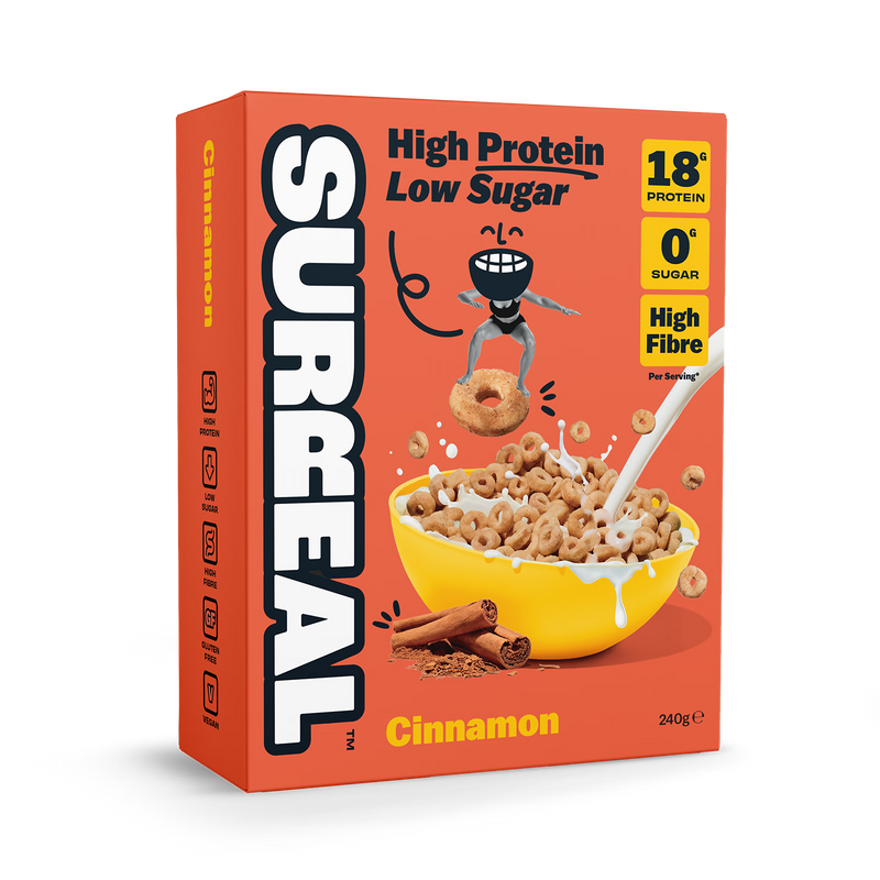 Surreal cinnamon high protein cereal 240g (British brand)