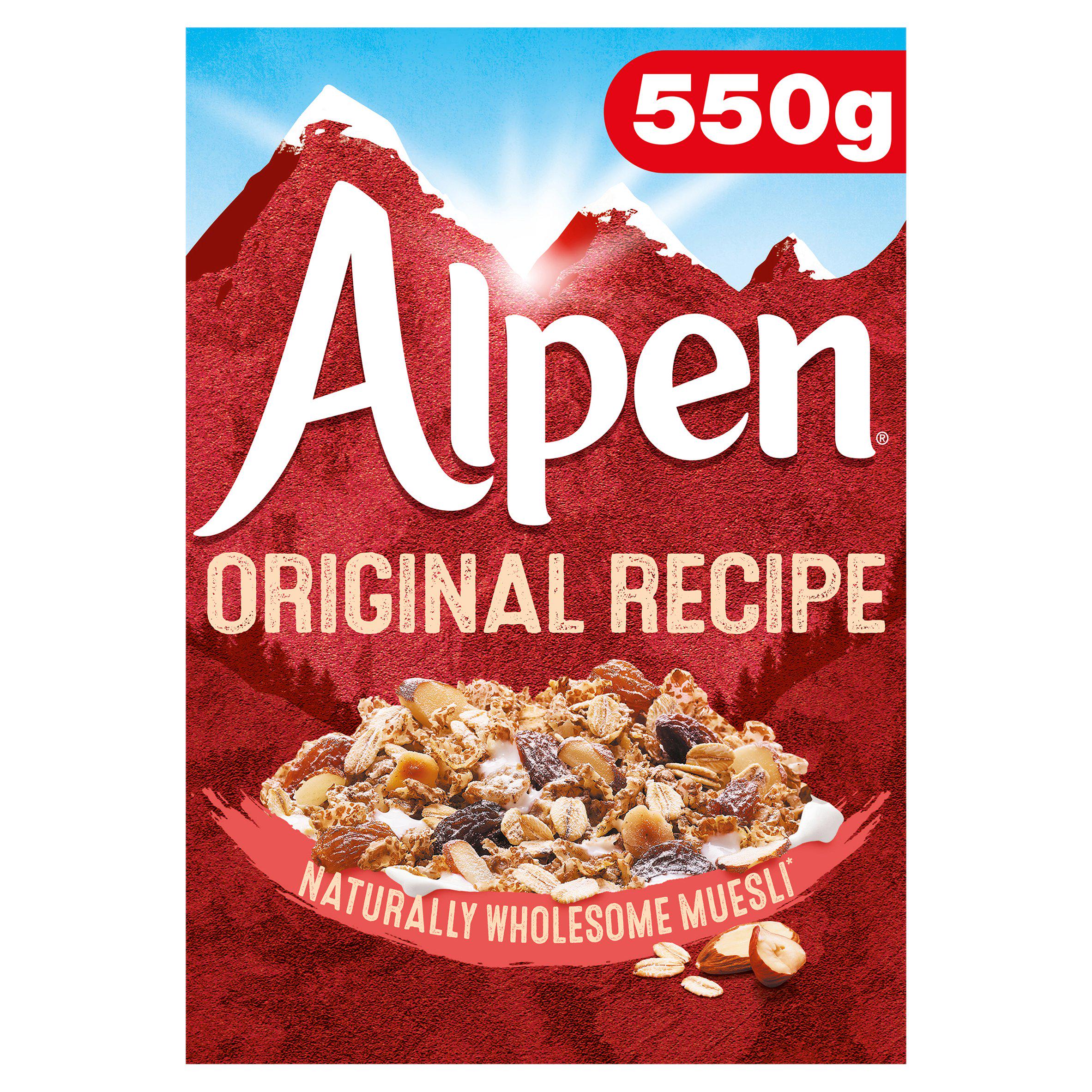 Alpen Original Muesli 550g cereals Sainsburys   