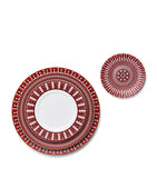 Baccarat Arcadia Red and Gold Decorated Bread Plate 16cm - British product