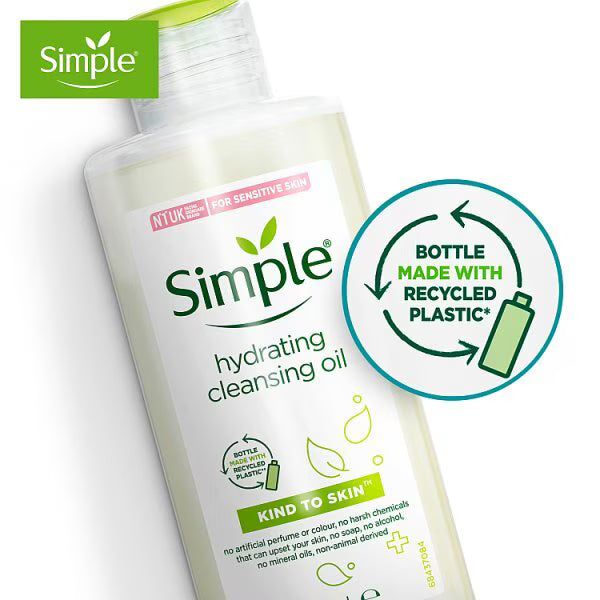 Simple Kind to Skin Hydrating Cleansing Oil 125 ml (British brand)