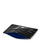 Aspinal of London croc-embossed slim card holder, imported from the UK