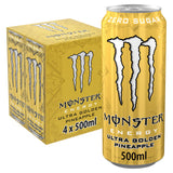 Monster Energy Drink Ultra Gold  4x500ml GOODS Sainsburys   