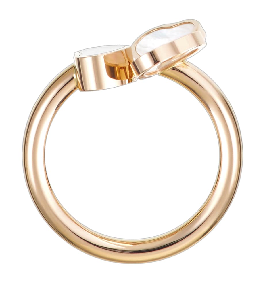 Chopard Happy Hearts rose gold diamond ring, imported from the UK