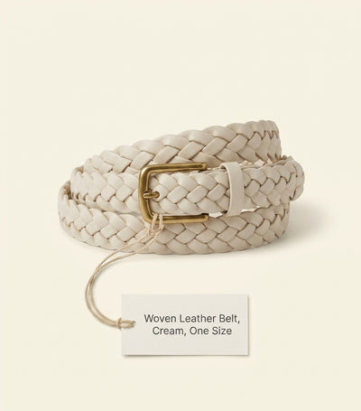 Harrods Prada Nappa Leather Braided Belt- Buy online at McGrocer