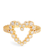 Sophie Bille Brahe yellow gold diamond heart ring - British product