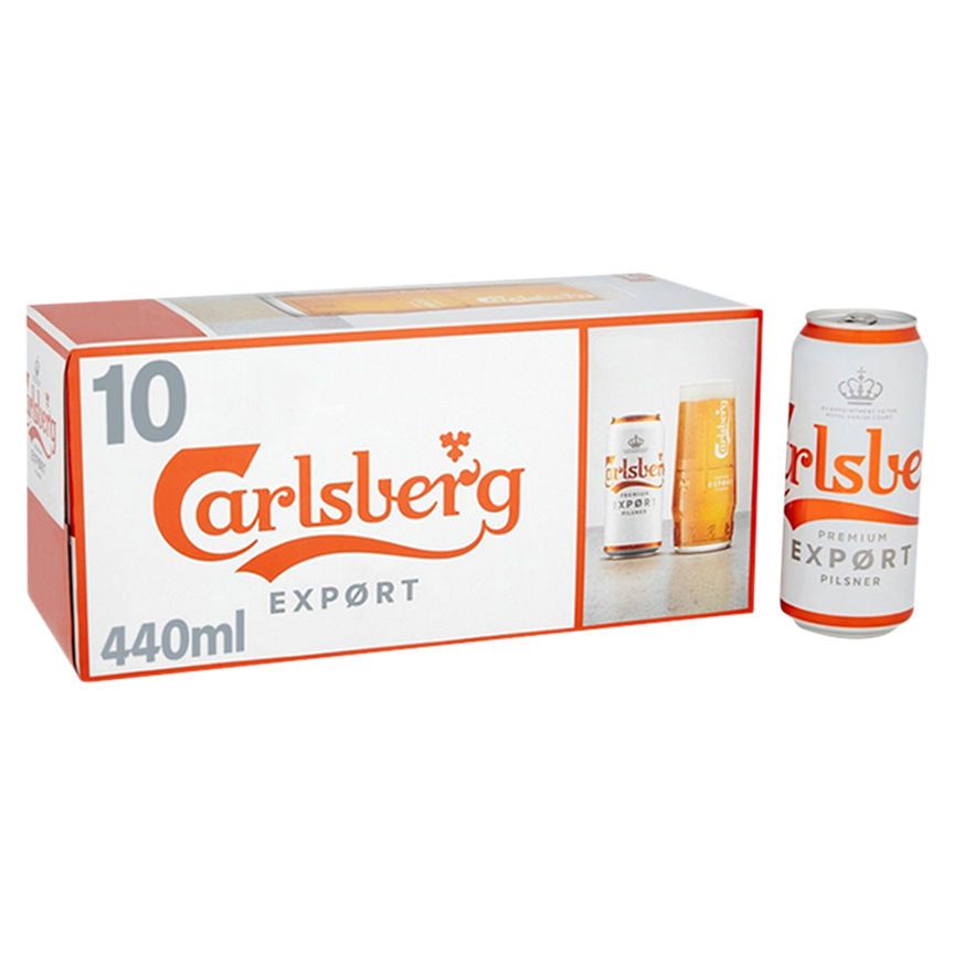 Carlsberg Export Lager Beer 10 x 440ml Cans