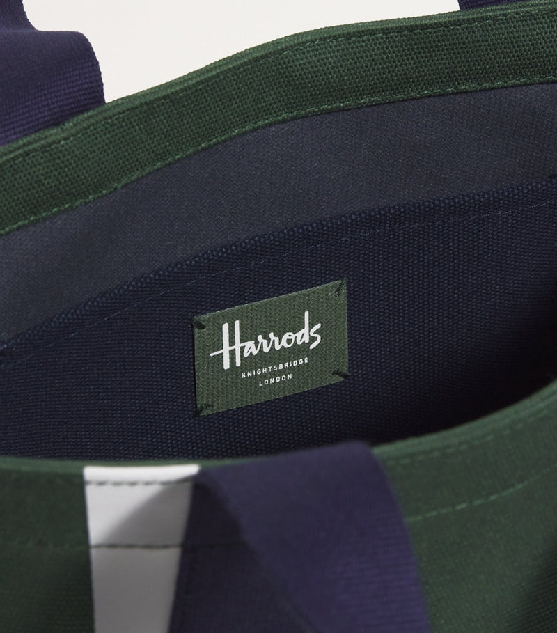 Harrods mini cotton logo tote bag H23cm, UK version