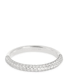 Astrid & Miyu rhodium-plated pavé essential ring, imported from the UK
