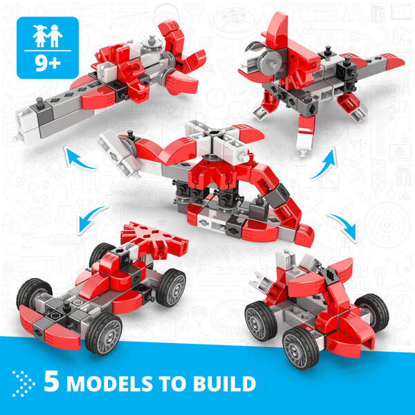 Engino Inventor Mechanics Speed Racer toy, UK version