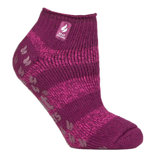 Heat Holders Ladies Low Cut Thermal Slipper Socks 4-8 UK GOODS Superdrug Deep Fuchsia/ Berry (Valencia)  