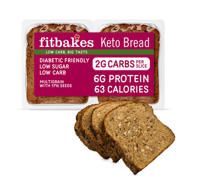 Holland & Barrett Fitbakes Keto Flaxseed High Protein Bread 190g- Buy online at McGrocer
