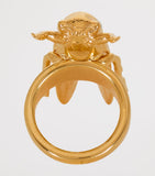 Balmain gold-tone insect ring - British product