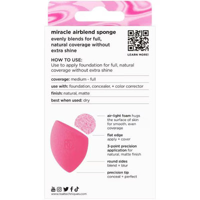 Prochain lot d'éponges de maquillage Miracle Airblend Berry Pop Real Techniques Superdrug - Acheter en ligne chez McGrocer